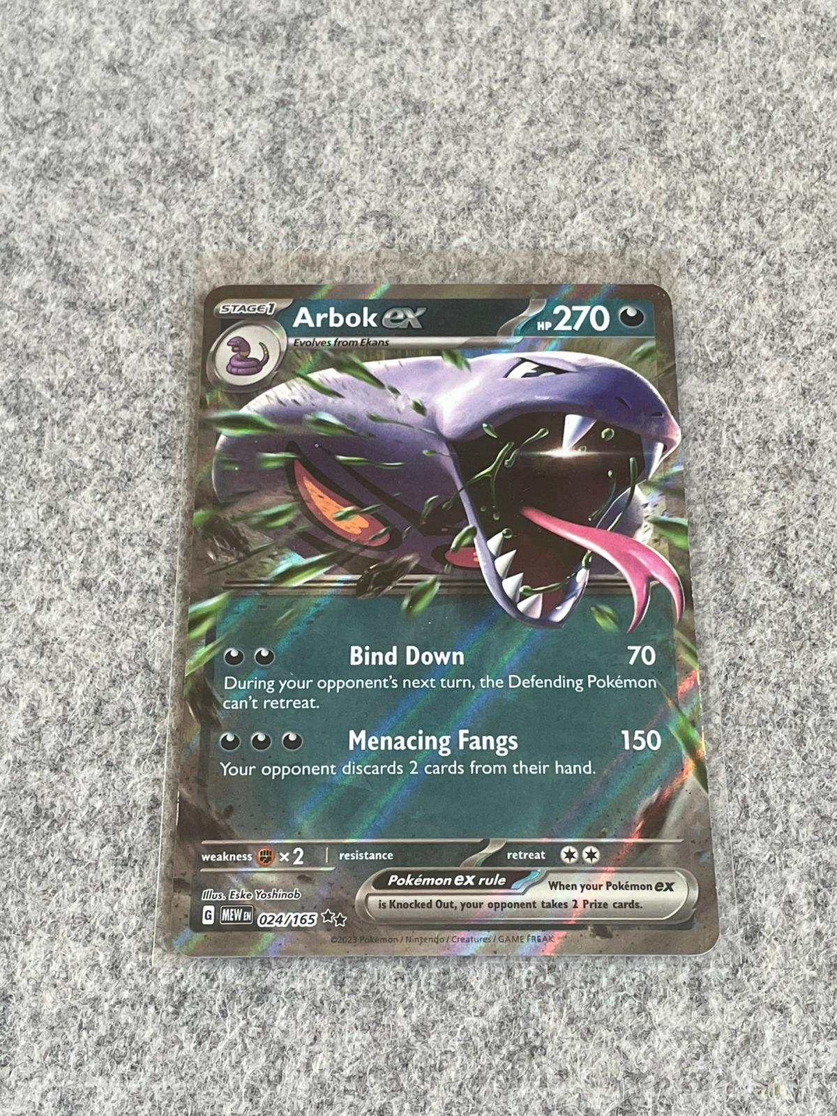 Arbok 151 024/165 Pokémon TCG