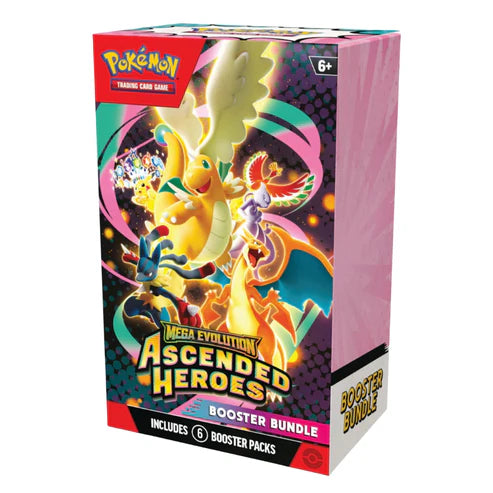 Pokémon TCG Mega Evolution: Ascended Heroes Booster Bundle med 6 booster packs – Card Mountain