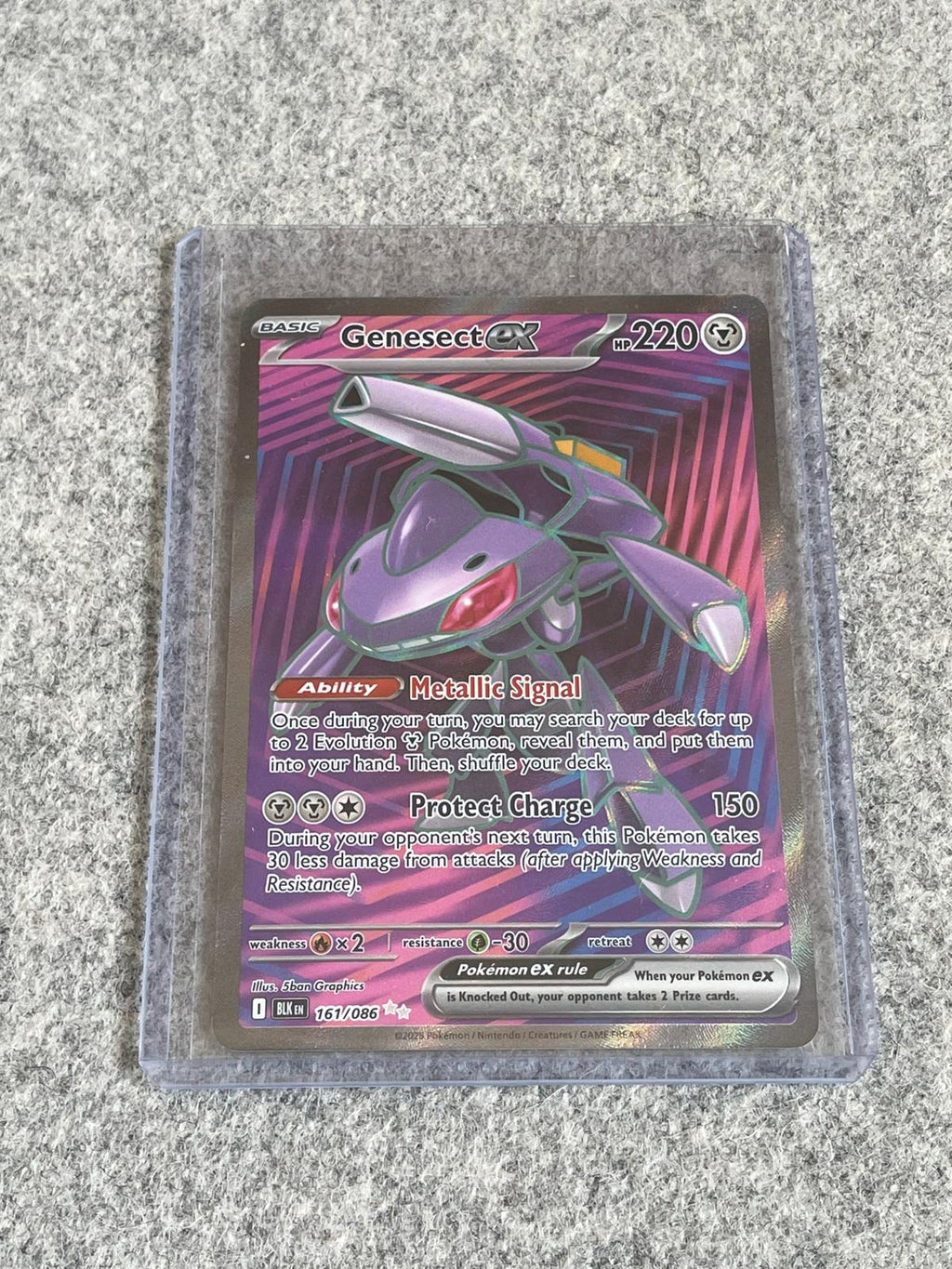Genesect EX Black Bolt 161/086 Pokémon TCG