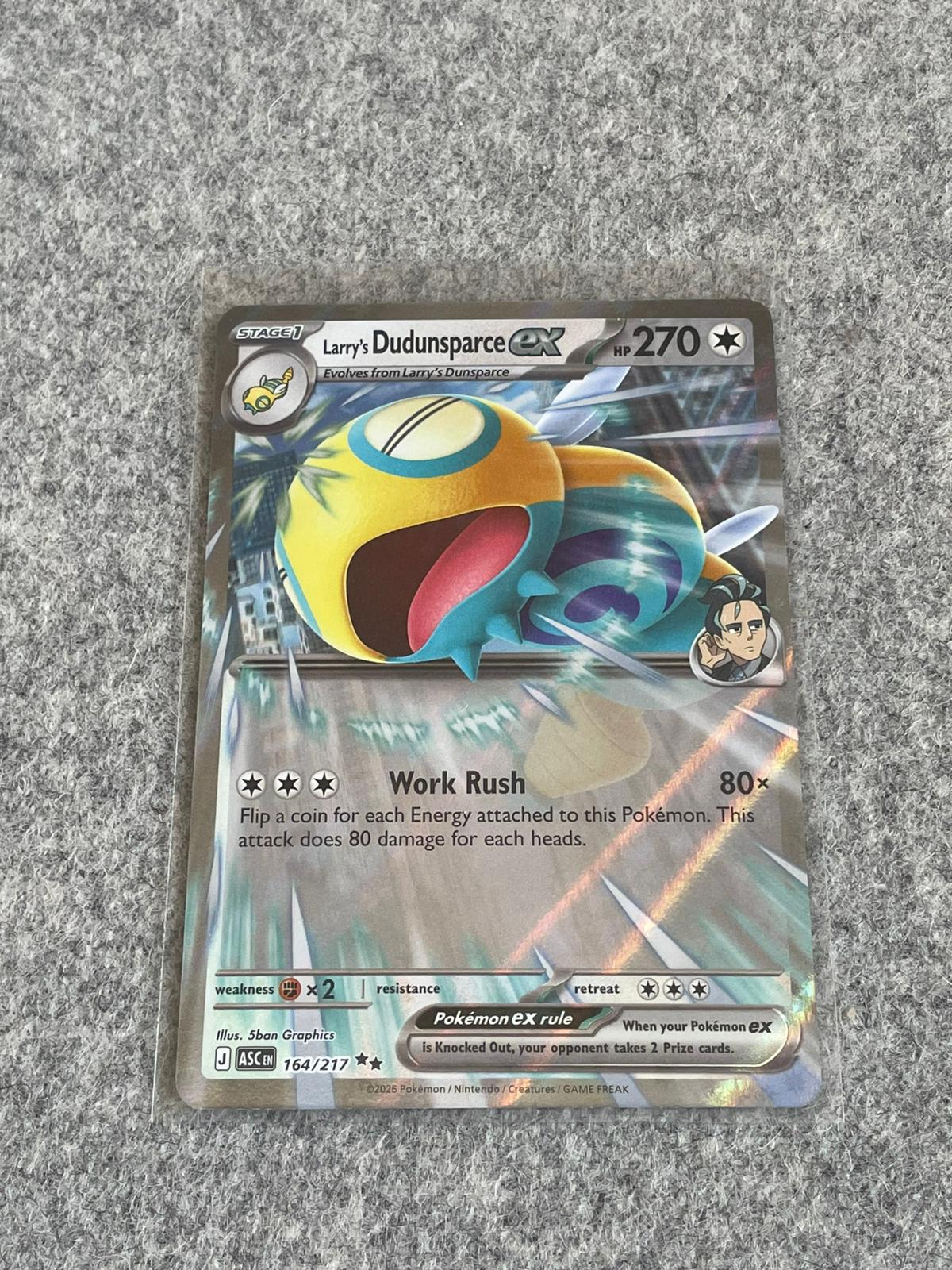 Larry's Dudunsparce EX Ascended Heroes 164/217 Pokémon TCG