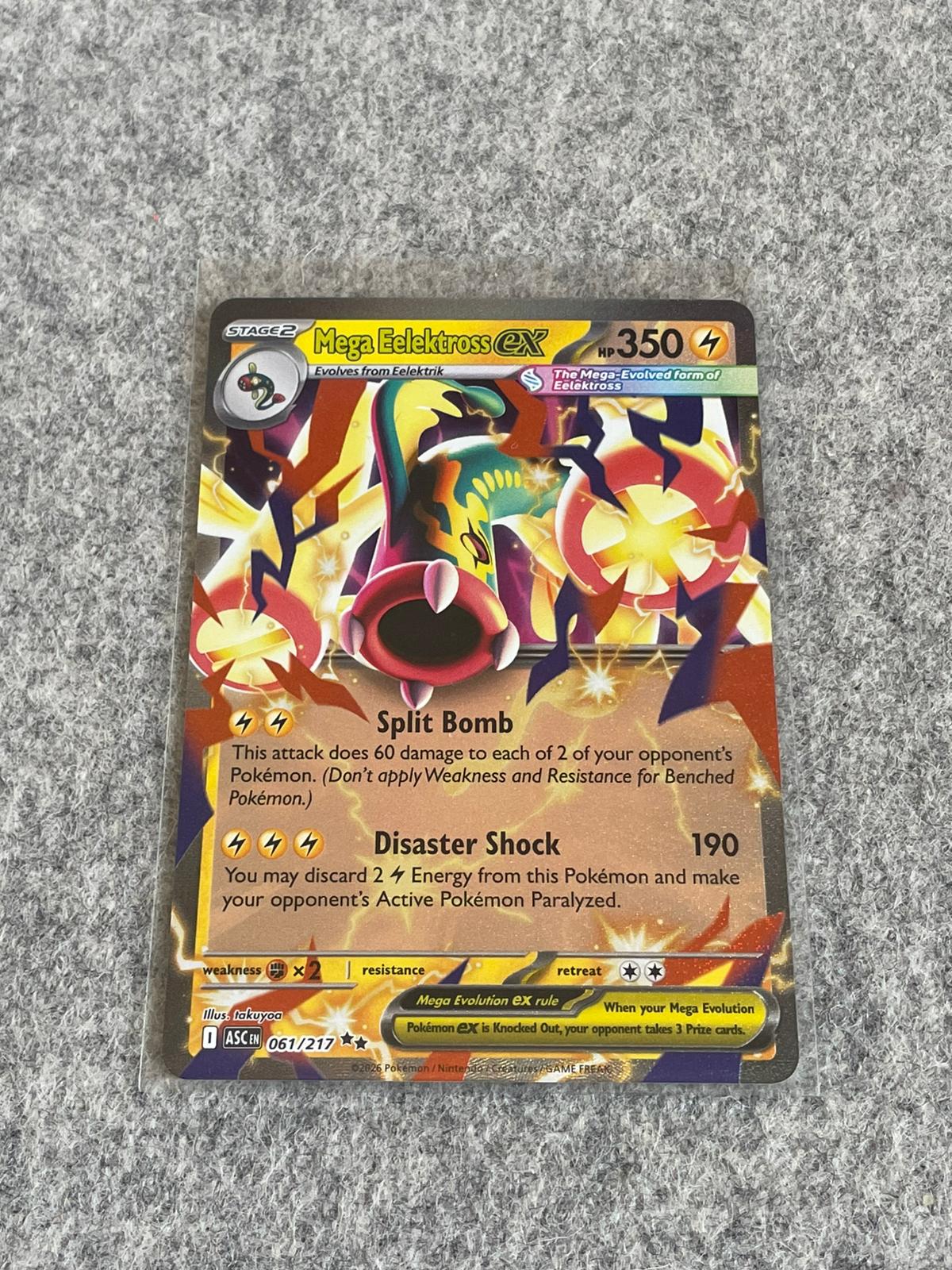 Mega Eelektross EX Ascended Heroes 061/217 Pokémon TCG