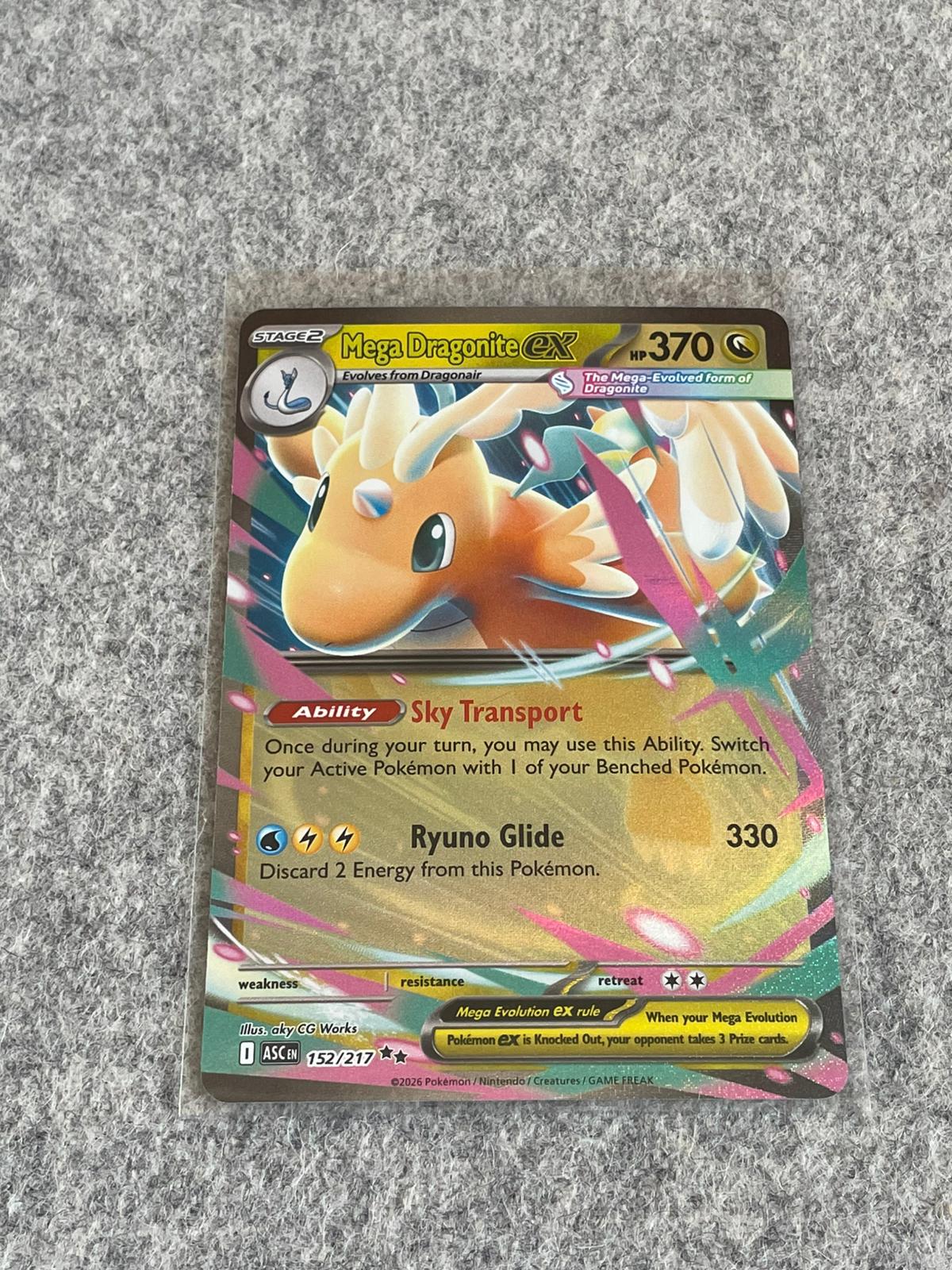 Mega Dragonite EX Ascended Heroes 152/217 Pokémon TCG