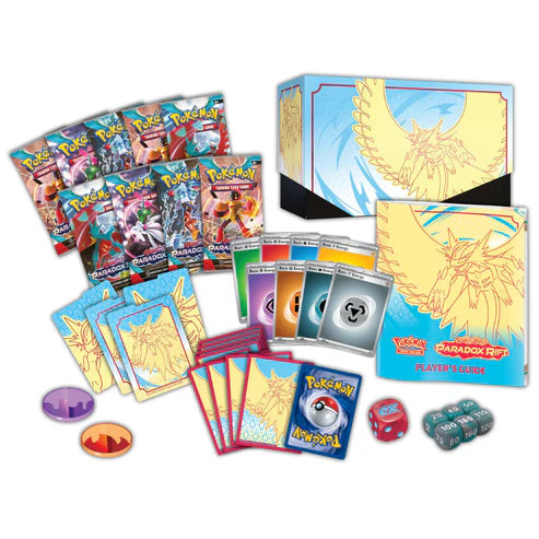 Pokémon Scarlet & Violet Paradox Rift Elite Trainer Box – innehåller 9 boosterpack och exklusiva tillbehör
