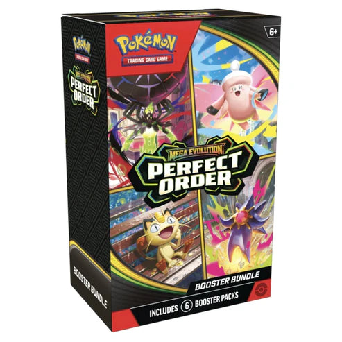 Pokémon TCG Mega Evolution Perfect Order Booster Bundle – 6 booster packs