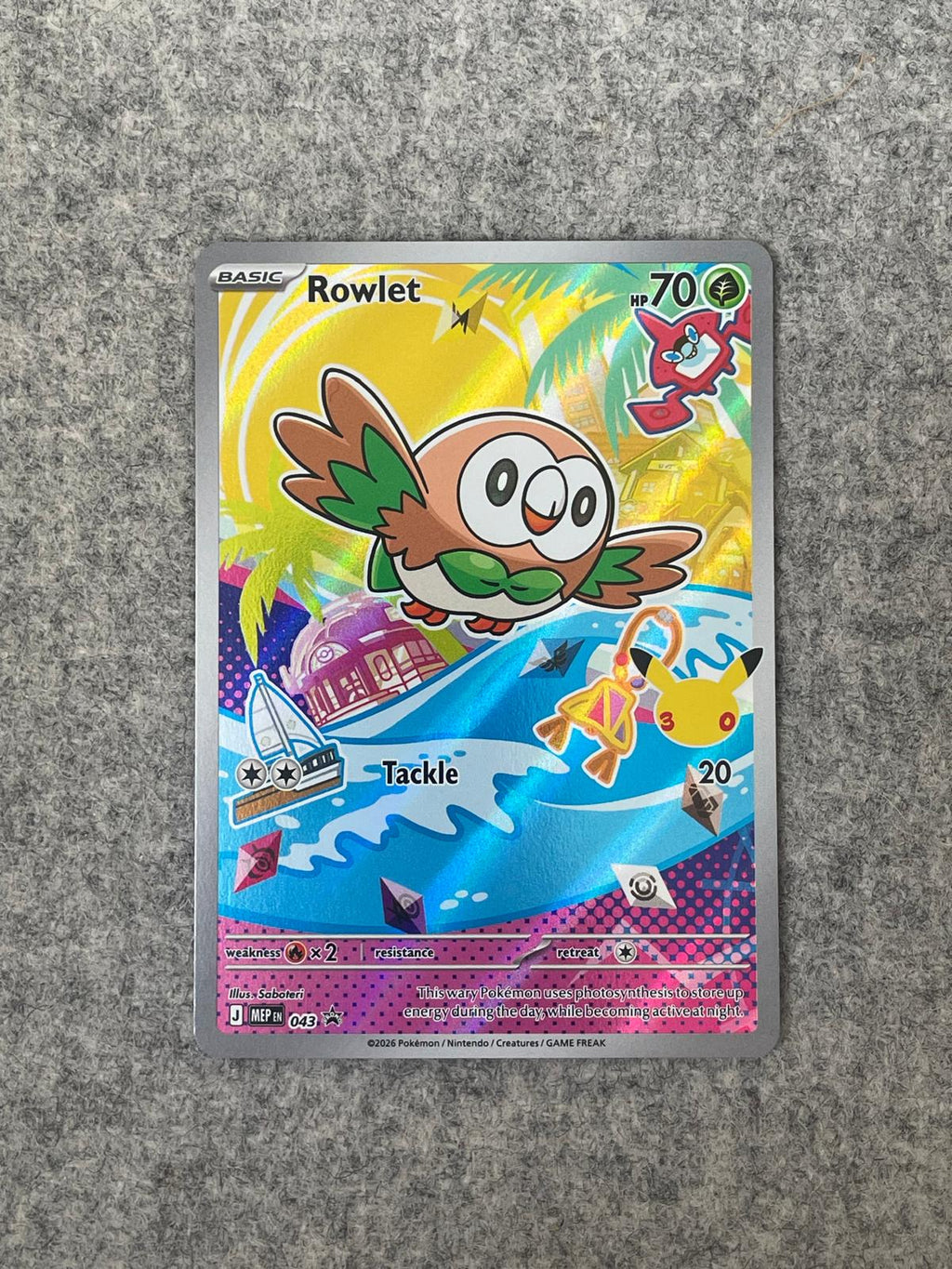 Rowlet MEP 043 - Pokémon Promo-kort | Card Mountain
