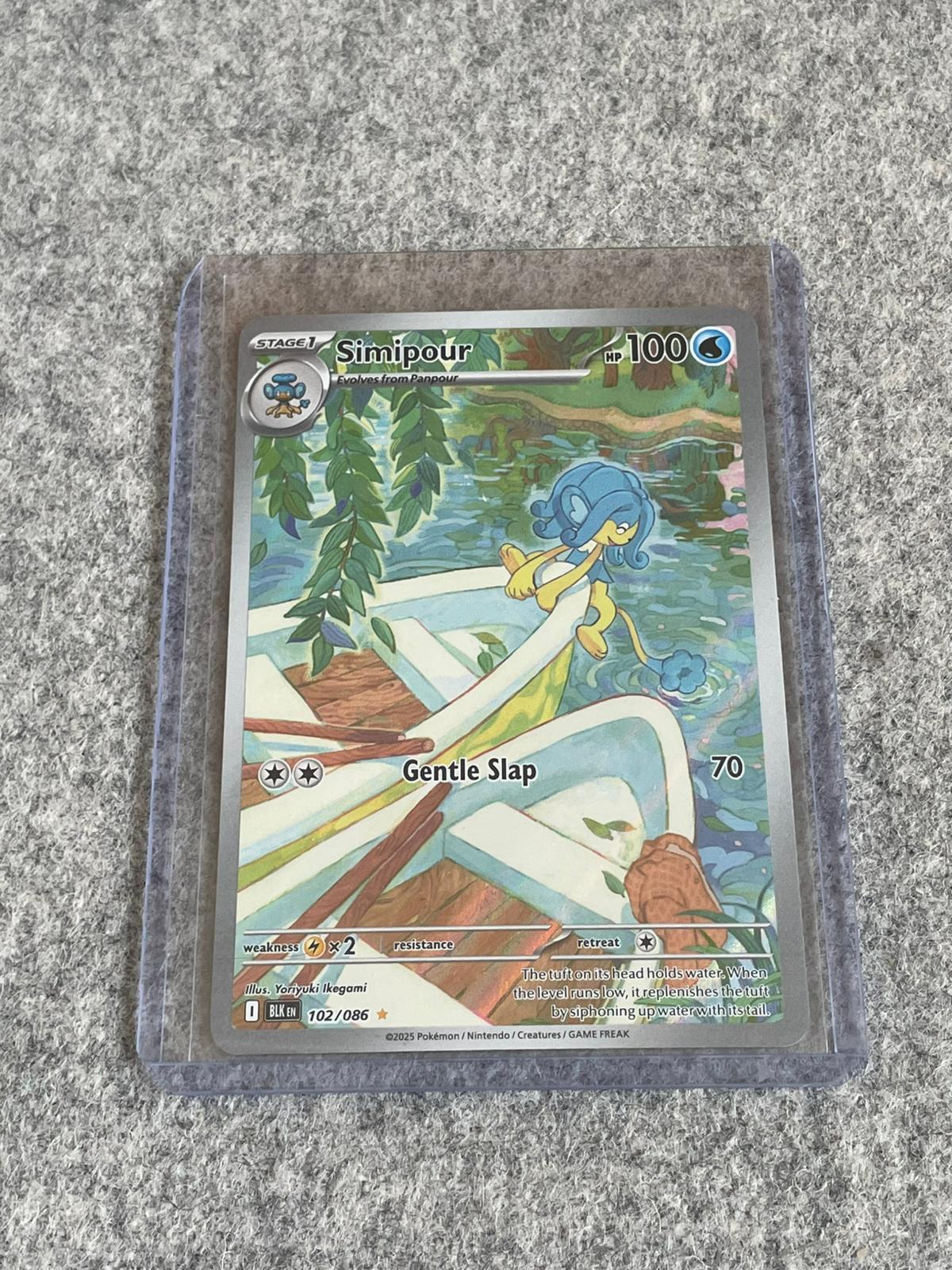 Simipour Black Bolt 102/086 Pokémon TCG