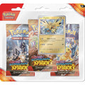 Surging Sparks 3-Pack Blister – Pokémon TCG blister med 3 booster packs och promokort Zapdos