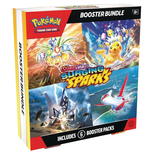 Surging Sparks Booster Bundle – 6 Pokémon TCG Scarlet & Violet booster packs