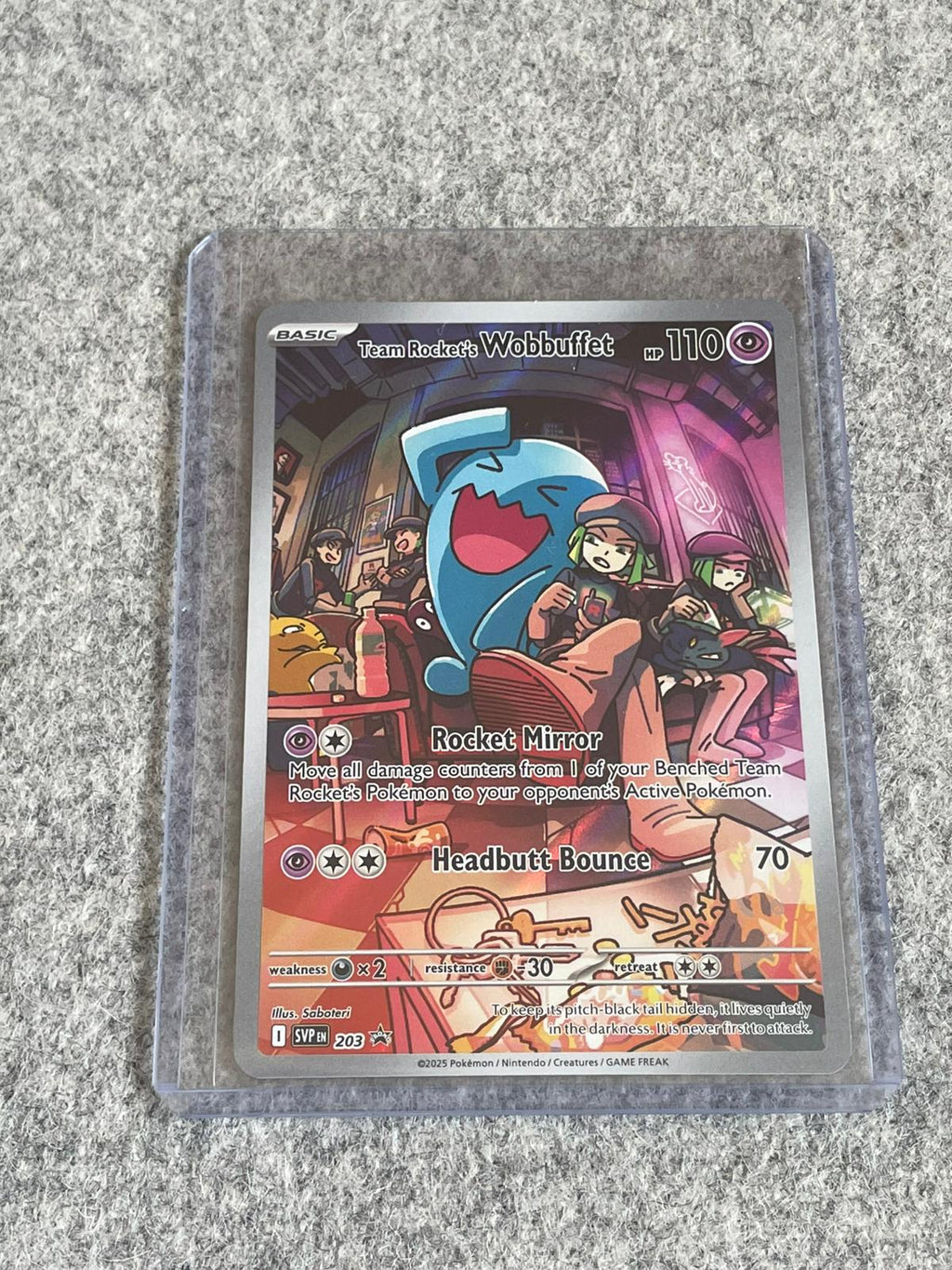 Destined Rivals Team Rocket's Wobbuffet SVP 203