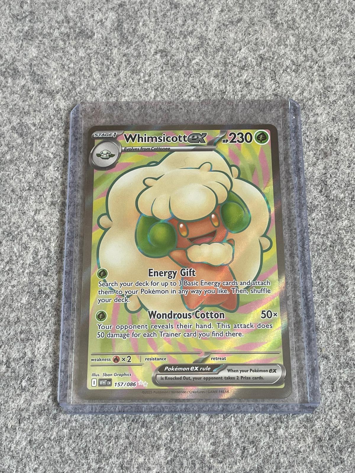 Whimsicott EX White Flare 157/086 Pokémon TCG